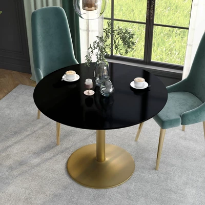 Koldfield Steel Base Round Dining Table - HOMES: Inside + Out 3 Koldfield Steel Base Round Dining Table - HOMES: Inside + Out - Image 3