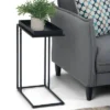 18" Morton Tray Top C Side Table Black - WyndenHall