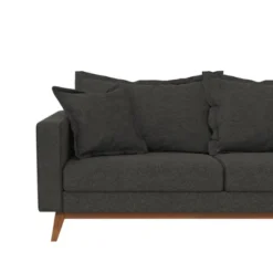 Maryan Pillowback Wood Stretcher Sofa Gray Linen - Room & Joy 17 Maryan Pillowback Wood Stretcher Sofa Gray Linen - Room & Joy -Baxton Studio Shop GUEST da265011 62e5 4fb0 855f b56065792a88