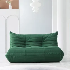 WJShome Lazy Floor Sofa, Fireside Chair,Teddy Velvet Sofa Bean Bag Couch, Lounge Togo Lazy Floor Sofa, Accent Chair , Corner Chair ( Green) -Baxton Studio Shop GUEST da3a41c2 a184 47dd b1ef 320618bdfa98