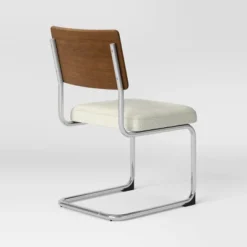 2pk Cecilton Chrome Cantilever Dining Chairs Cream Boucle - Threshold™ -Baxton Studio Shop GUEST da5167cd 3a46 4c0c a287 6bc5e486b905