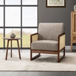 Domenico Living Room Accent Chair With Rattan Design | ARTFUL LIVING DESIGN 24 Domenico Living Room Accent Chair With Rattan Design | ARTFUL LIVING DESIGN -Baxton Studio Shop GUEST dad0fc0d 0c7f 4285 9555 f79ef76f9de5