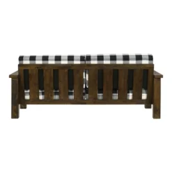 Jovie Gingham Rustic Sofa - HOMES: Inside + Out -Baxton Studio Shop GUEST db3b0bf1 8ea5 41cd bcf7 b2cad4b9286b