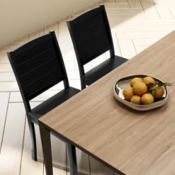 Costway Armless Wood Dining Chair Set Of 2 With Rubber Wood Legs Curved Backrest Kitchen White/Black -Baxton Studio Shop GUEST db5a8600 ba04 49dd 847d 299830c3bc7e