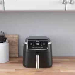 Ninja Air Fryer Pro 4-in-1 AF141: 5-Quart, 1750W, Dishwasher-Safe Parts, Gray, Metal & Plastic