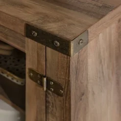 Clarabelle Transitional Glass Barn Door TV Stand For TVs Up To 65" - Saracina Home -Baxton Studio Shop GUEST dc19f72c d747 4b41 a574 f34393dc3f64