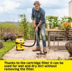 Karcher Kärcher WD 2-18 Cordless Heavy Duty Wet And Dry Vacuum Tool Only