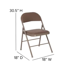 Flash Furniture 4 Pack HERCULES Series Double Braced Vinyl Folding Chair -Baxton Studio Shop GUEST dc59251a 7806 4d64 88ed 22fbc5e9ca16