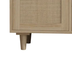 Wooden Cabinet With 4 Drawers And Rattan Decorative Doors, Natural - ModernLuxe 13 Wooden Cabinet With 4 Drawers And Rattan Decorative Doors, Natural - ModernLuxe -Baxton Studio Shop GUEST dc72da6c 237b 439d 91e6 62615f7e338b