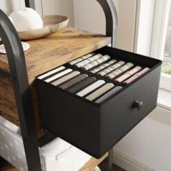 3-in-1 Hall Tree Coat Rack With Shoe Storage And Drawer, Heavy-Duty Steel Frame Entryway Bench, Multifunctional Mudroom Organizer -Baxton Studio Shop GUEST dc920f3d 00c7 4ff4 90c5 10d8f9dd69fa