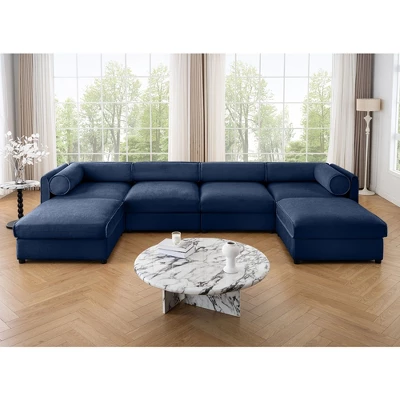 Modular Sectional Sofa With Storage, Extra Large U Shaped Sectional Couch For Living Room, Convertible Modular Sofa Couch With Storage Ottoman 11 Modular Sectional Sofa With Storage, Extra Large U Shaped Sectional Couch For Living Room, Convertible Modular Sofa Couch With Storage Ottoman - Image 11