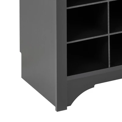 27" Narrow Hall Tree With 9 Shoe Cubbies - Prepac 8 27" Narrow Hall Tree With 9 Shoe Cubbies - Prepac - Image 8