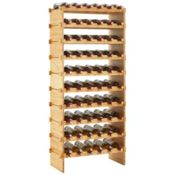 Stackable Wine Rack, Solid Wood Storage, Freestanding Floor & Countertop -Baxton Studio Shop GUEST dd01e2b9 7aa2 4ace 873a 9765e442e79d