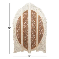 French Country Mango Wood Room Divider Screen Brown - Olivia & May -Baxton Studio Shop GUEST dd1bdc89 51f2 4cdf bca5 3fc42147edef