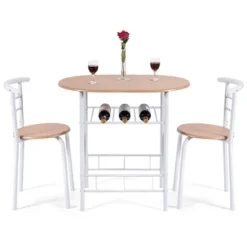 Costway 3 Piece Dining Set Table 2 Chairs Home Kitchen Breakfast Furniture -Baxton Studio Shop GUEST ddaa73fd 4e2a 4f78 b0b2 db85ee7c1a27
