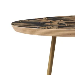 Marta Barragan Camarasa Tropical Night Heat Side Table Round Black/Gold - Deny Designs -Baxton Studio Shop GUEST ddc5fe71 7e85 4c1a 9767 5de4e4f7c52e