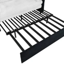 74.01" Chenille Convertible Pull Out Loveseat Sofa Bed With Thicked Cushions And Side Storage, Queen Size Sofa Bed 31 74.01" Chenille Convertible Pull Out Loveseat Sofa Bed With Thicked Cushions And Side Storage, Queen Size Sofa Bed -Baxton Studio Shop GUEST ddd4be1f e64e 4c0d abb3 df5a5c30d6de