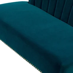 Cadmus 46" Modern Velvet Armless Loveseat With Channel-tufted Wingback For Living Room And Drawing Room| KARAT HOME 23 Cadmus 46" Modern Velvet Armless Loveseat With Channel-tufted Wingback For Living Room And Drawing Room| KARAT HOME -Baxton Studio Shop GUEST de107e1d c210 4d66 89cd 4ba8d2e4f9f1