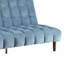 76" Yolandi Futon Teal Velvet/Dark Walnut Finish - Acme Furniture 12 76" Yolandi Futon Teal Velvet/Dark Walnut Finish - Acme Furniture -Baxton Studio Shop GUEST de6075fa 6e9a 4739 b954 14939522839e