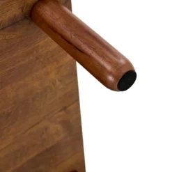 Modern 2-Tier Coffee Table For Living Room Furniture, Center Table With Open Storage Shelf, Rounded Rubberwood Legs -Baxton Studio Shop GUEST de6508cb 13d4 418f bafd 0f6ff3260cd6