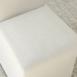 Removable Slipcover Dining Chairs,Armless Accent Chairs With Skirt,Upholstered Parsons Chairs For Living Room Or Dining Room-Maison Boucle -Baxton Studio Shop GUEST de6cfec8 6fca 4666 91ba d5db6547629b