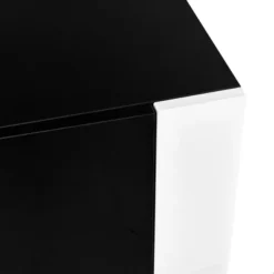 68"W TV Stand TV Console Sideboard Entertainment Center Media Console With Electric Fireplace And Cabinets For TVs Up To 78", White/Black-ModernLuxe -Baxton Studio Shop GUEST df213e7c 68e0 4848 8096 a492a18c56d7