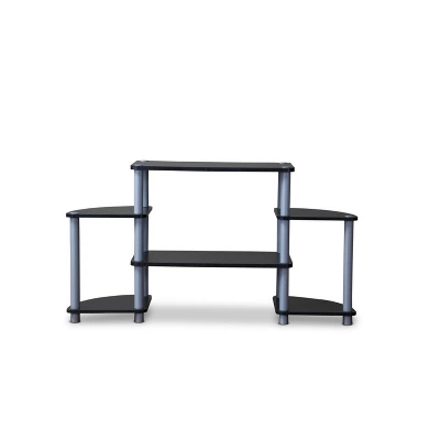 Orbit And Silver 3 Tier TV Stand For TVs Up To 40" Black/Silver - Baxton Studio 3 Orbit And Silver 3 Tier TV Stand For TVs Up To 40" Black/Silver - Baxton Studio - Image 3