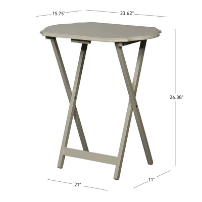 Set Of 2 Ledda Folding Snack Tray - Linon 5 Set Of 2 Ledda Folding Snack Tray - Linon - Image 5