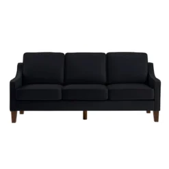 Single/Loveseat/3-Piece Seat Upholstered Sofa Chair/Couch With Scooped Armrest And Wooden Legs, Navy/Black/Taupe, 4W-ModernLuxe -Baxton Studio Shop GUEST df595d2a 104b 418c 86f3 3af669bf74c5