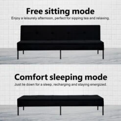 Aukfa 63" Multi-Functional Convertible Sofa Bed ¨C Instantly Transforms Into Japanese Mattress, Space-Saving Solution -Baxton Studio Shop GUEST dfae8db1 469b 4e8d b189 867954f2b618