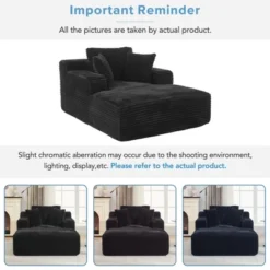 Full- Compressed Chaise Lounge Sofa Bed 48.8" Upholstered Sofa Couch With Removable Pillows, Modern Sleeper Sofa For Living Room And Bedroom, Grey -Baxton Studio Shop GUEST dfdb9147 d339 41ef 977d 9354fde80bf6