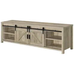 Madra Barn Door TV Stand For TVs Up To 85" - Coaster -Baxton Studio Shop GUEST dfe44e5b b0a5 4253 bbfe 4fefcd0552d1