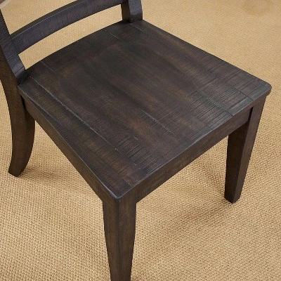 5pc Strasbourg Rustic Dining Table Set Antique Black - HOMES: Inside + Out 3 5pc Strasbourg Rustic Dining Table Set Antique Black - HOMES: Inside + Out - Image 3