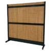 6 1/4 Ft. Tall Take Room Divider - Black