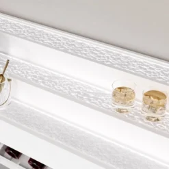 FUFU&GAGA White Home Bar Cabinet,LED Wine Rack With Storage,Liquor Cabinet With Tiered Display, For Living Room & Minimalist Interiors 21 FUFU&GAGA White Home Bar Cabinet,LED Wine Rack With Storage,Liquor Cabinet With Tiered Display, For Living Room & Minimalist Interiors -Baxton Studio Shop GUEST e1119cd8 3566 41f3 a03d e061ea3a9029