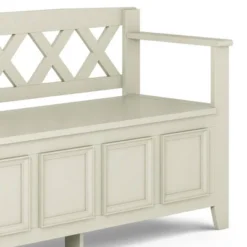 Halifax Entryway Storage Bench Antique White - WyndenHall -Baxton Studio Shop GUEST e1235f0a 0bcd 4081 ab9a a4992c3003ca