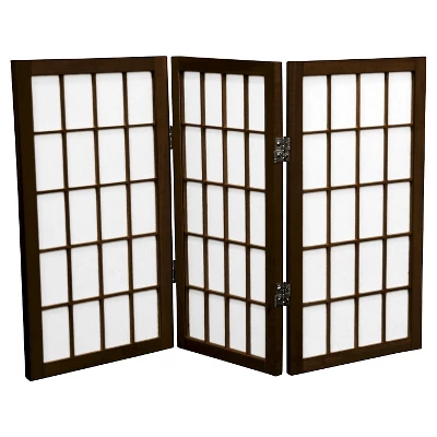 2 Ft. Tall 3 Panels Desktop Window Pane Shoji Screen - Oriental Furniture 6 2 Ft. Tall 3 Panels Desktop Window Pane Shoji Screen - Oriental Furniture - Image 6