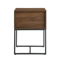 Visconti Boho Slat Pull Down Door Side Table Dark Walnut - Saracina Home -Baxton Studio Shop GUEST e1729eeb 7a65 4636 908a cabd379b7535