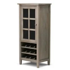 22" Norfolk Solid Wood High Storage Wine Rack - Wyndenhall -Baxton Studio Shop GUEST e17e7da1 633d 4a2a 834f 624710c181fa