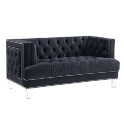 64" Ansario Sofa Charcoal Velvet - Acme Furniture -Baxton Studio Shop GUEST e1ab2cf0 78a0 4ba5 8a7c 1048089955a6