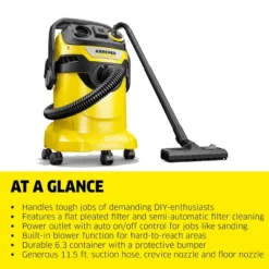 Karcher WD 5 P Corded Wet/Dry Vacuum, Heavy Duty Canister Vac -Baxton Studio Shop GUEST e1cb3504 140e 4dbc bb64 245a1e261880
