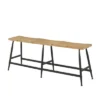 Industrial Metal And Wood Bench Brown - Olivia & May