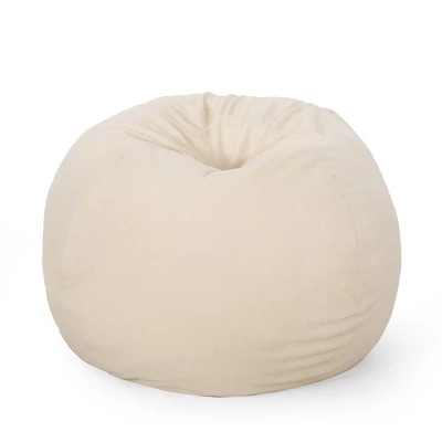 5' Newalla Modern Shearling Bean Bag - Christopher Knight Home 5 5' Newalla Modern Shearling Bean Bag - Christopher Knight Home - Image 5
