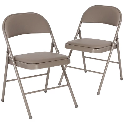 Flash Furniture 2 Pack HERCULES Series Double Braced Vinyl Folding Chair 11 Flash Furniture 2 Pack HERCULES Series Double Braced Vinyl Folding Chair - Image 11