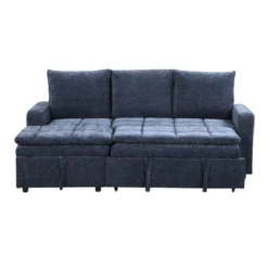 89''W Upholstered Sectional Sofa With Storage Space, Convertible Sofa Bed For Living Room, Apartment And Office 4Q - ModernLuxe -Baxton Studio Shop GUEST e28a6de4 aa85 432e 8db0 864520d1c436