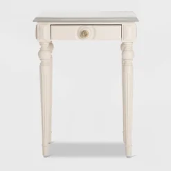 Amos Side Table With Drawer Cream/Gray - ClickDecor -Baxton Studio Shop GUEST e2a1c03a 7d53 4531 a6c4 ba1c1baa6bc1