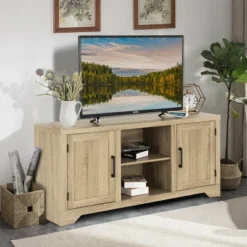 Costway Rustic TV Stand Entertainment Center Farmhouse Console Storage Wood Cabinet 11 Costway Rustic TV Stand Entertainment Center Farmhouse Console Storage Wood Cabinet -Baxton Studio Shop GUEST e31a85ee 986e 416e ad86 319c4fb1b3b0