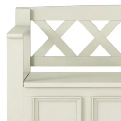 Halifax Entryway Storage Bench Antique White - WyndenHall -Baxton Studio Shop GUEST e3ad2ff6 1e76 4c7a a183 c3f35516aeca