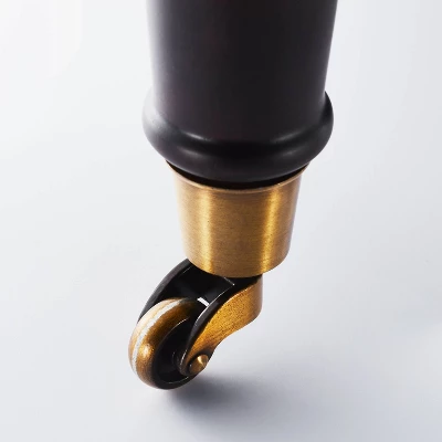 Mercer Rolled Upholstered Arm Chair With Casters Cream - Threshold™ Designed With Studio McGee 5 Mercer Rolled Upholstered Arm Chair With Casters Cream - Threshold™ Designed With Studio McGee - Image 5