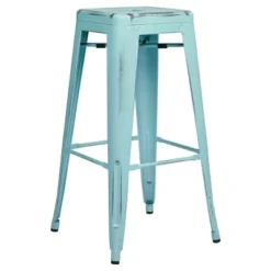 Set Of 2 30" Bristow Antique Metal Barstool - OSP Home Furnishings -Baxton Studio Shop GUEST e3c1a504 c048 487b 92b3 c0a3d0675b40